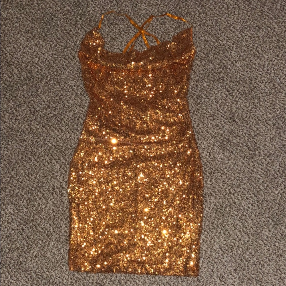 Sequin mini dress